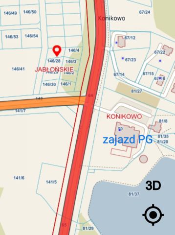 Działka budowlana Jabłońskie. Zdjęcie 1