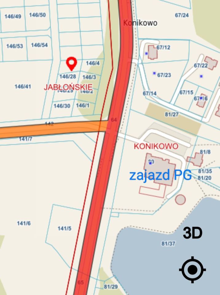 Działka budowlana Jabłońskie. Zdjęcie 1