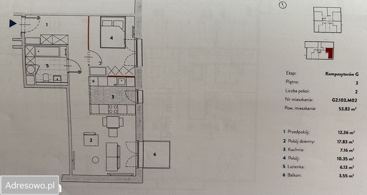 Mieszkanie 2-pokojowe Kraków Bronowice Małe, ul. Kompozytorów. Zdjęcie 17