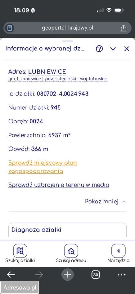 Działka rolna Lubniewice. Zdjęcie 2