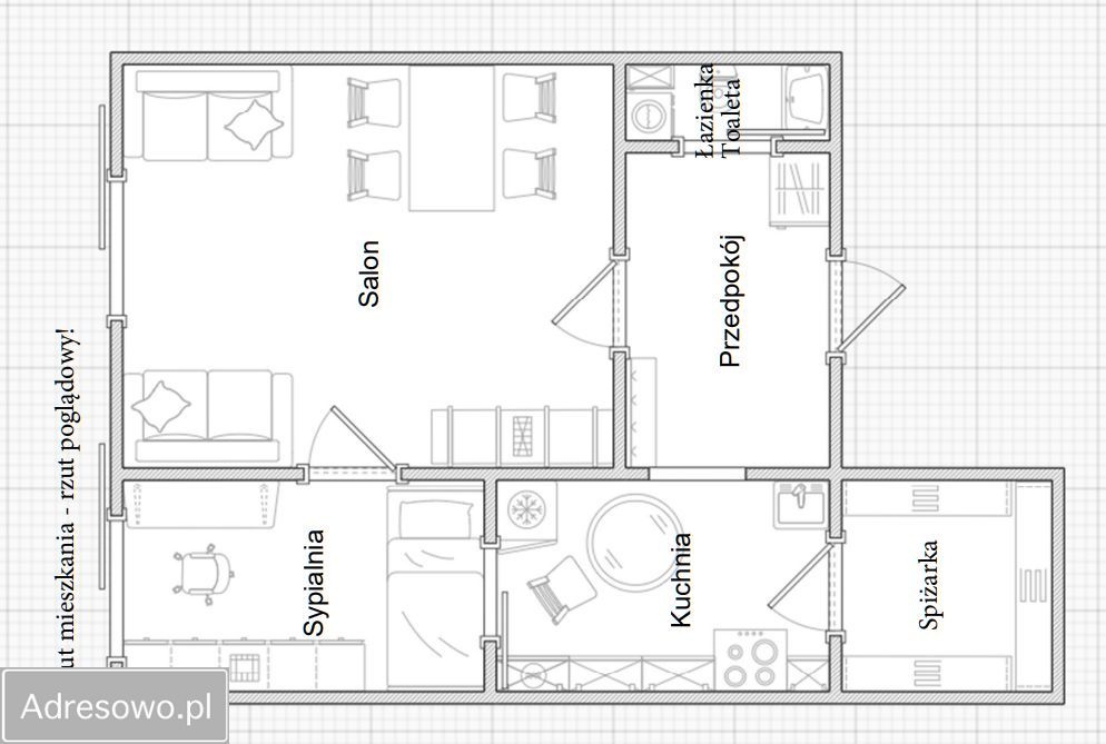 Mieszkanie 2-pokojowe Świdnica Centrum, ul. Kotlarska. Zdjęcie 5