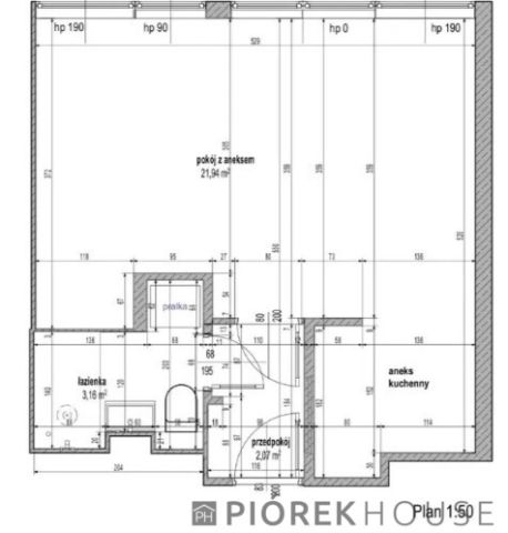 Mieszkanie 1-pokojowe Warszawa Śródmieście, al. Jana Pawła II. Zdjęcie 6