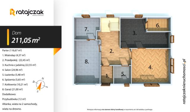 dom wolnostojący, 7 pokoi Szczenurze. Zdjęcie 18