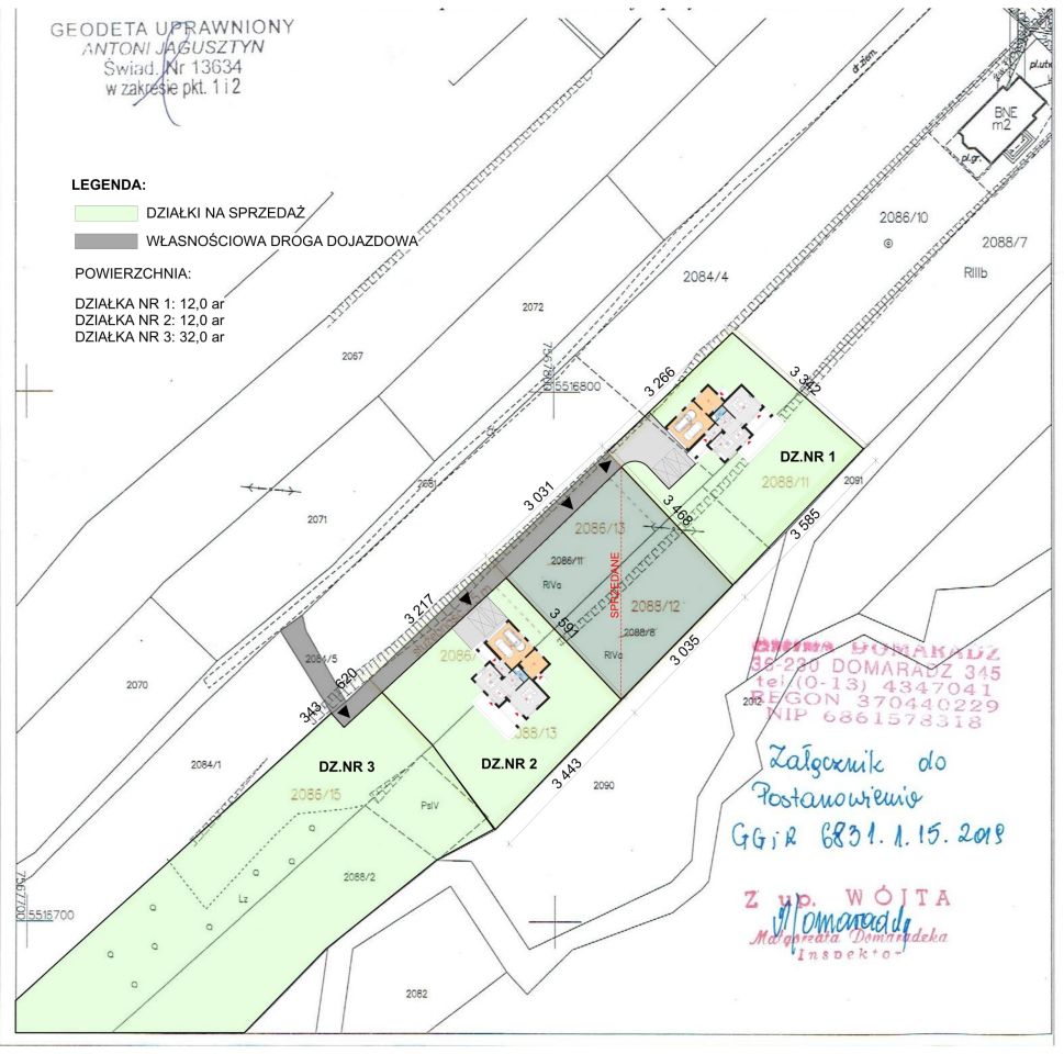 Działka budowlana Domaradz Miasteczko. Zdjęcie 7