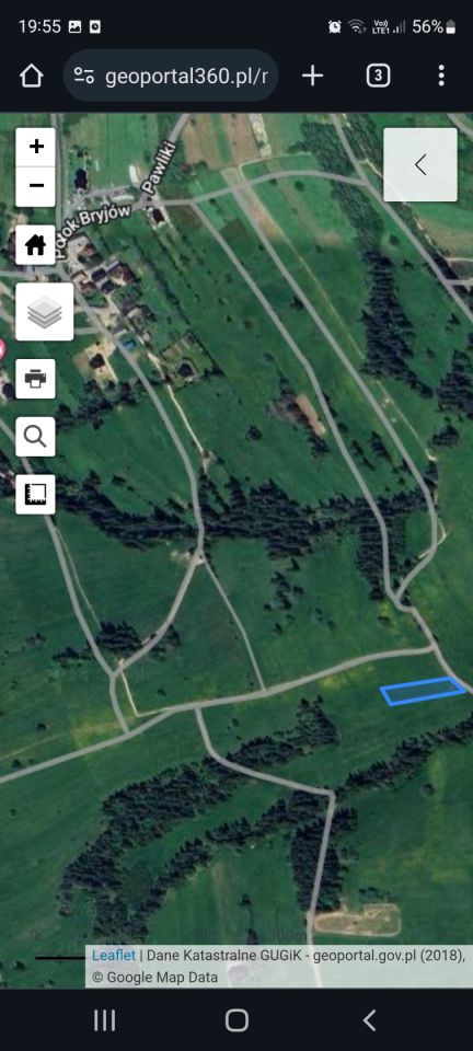 Działka rolna Rzepiska Bryjów Potok, ul. Potok Bryjów. Zdjęcie 4