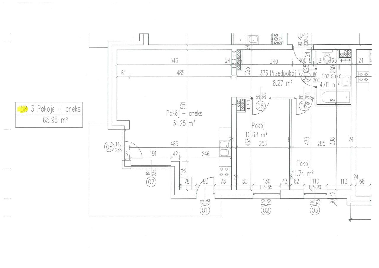 Mieszkanie 3-pokojowe Ełk, ul. gen. Fieldorfa "Nila". Zdjęcie 8