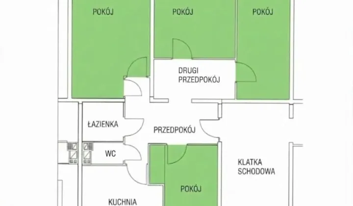 Mieszkanie 4-pokojowe Radomsko Centrum, ul. Piastowska