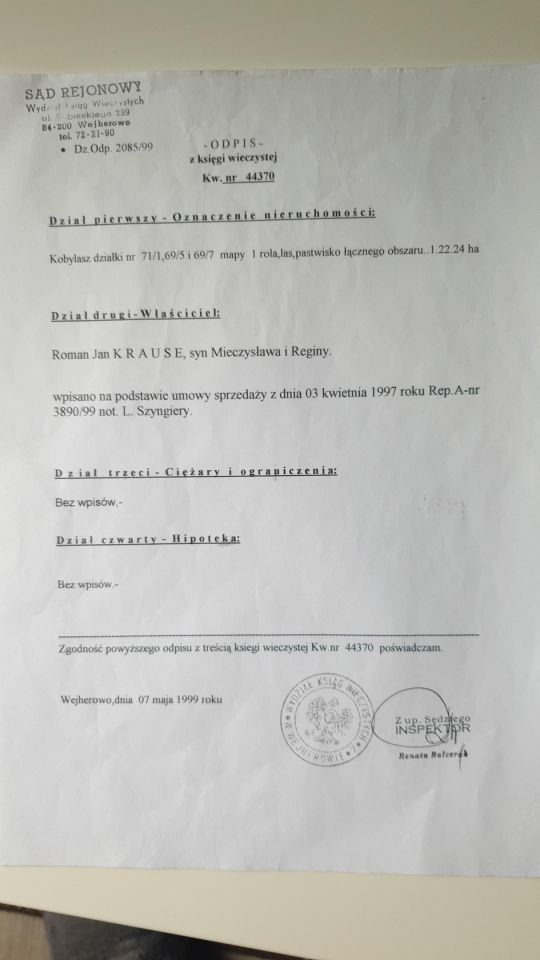 Działka rolna Kobylasz. Zdjęcie 5