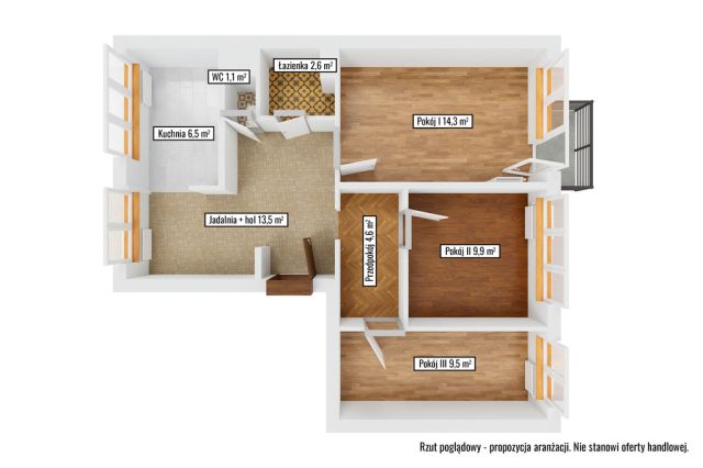 Mieszkanie 3-pokojowe Błonie, ul. Marszałka Józefa Piłsudskiego. Zdjęcie 30