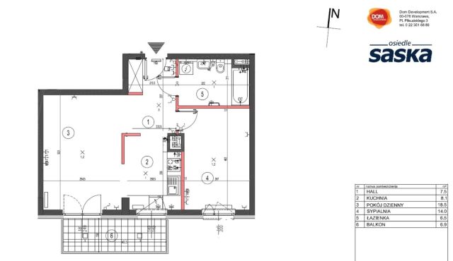 Mieszkanie 2-pokojowe Warszawa Praga-Południe, ul. Jana Nowaka-Jeziorańskiego. Zdjęcie 16