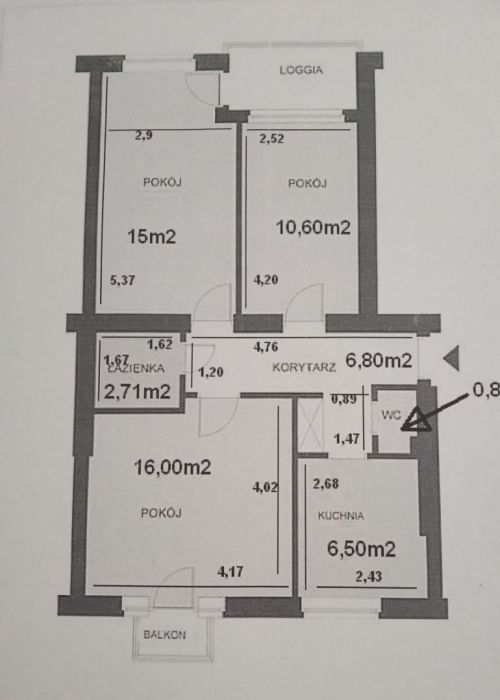 Mieszkanie 3-pokojowe Gdańsk Przymorze, ul. Bolesława Krzywoustego. Zdjęcie 11