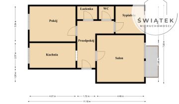 Mieszkanie 3-pokojowe Toruń Na Skarpie, ul. Konstytucji 3 Maja