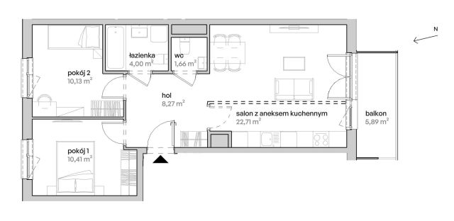 Mieszkanie 3-pokojowe Poznań Starołęka, ul. Unii Lubelskiej. Zdjęcie 7