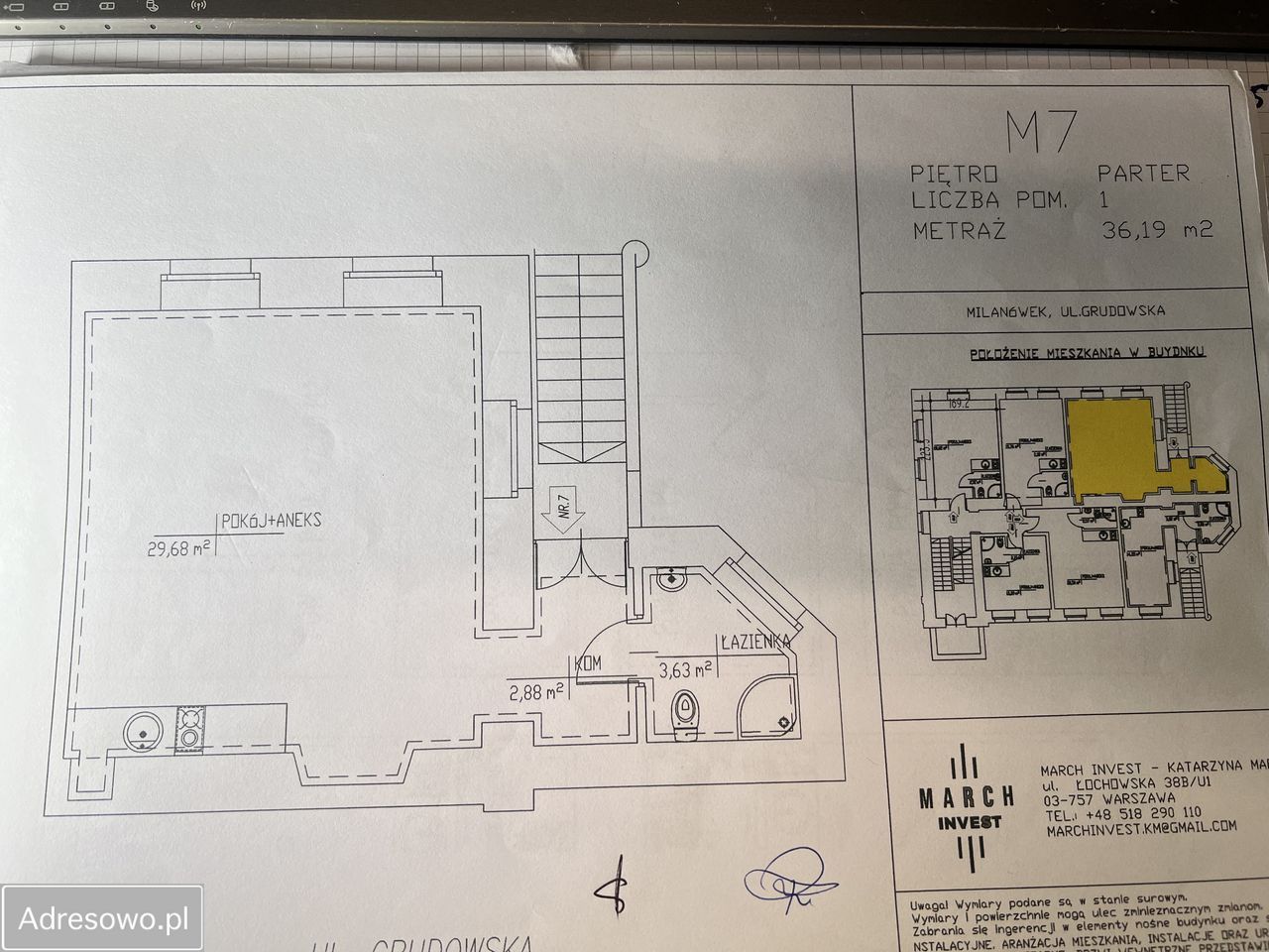 Mieszkanie 1-pokojowe Milanówek, ul. Grudowska. Zdjęcie 9