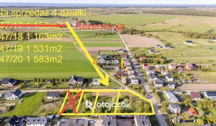 Działka budowlana Wierzchucino, ul. Kapitańska