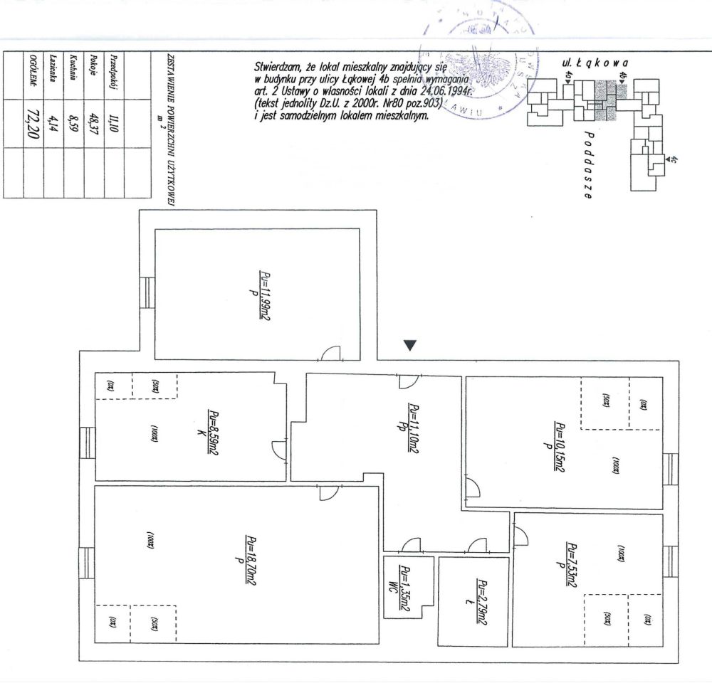 Mieszkanie 4-pokojowe Malczyce, ul. Łąkowa. Zdjęcie 11