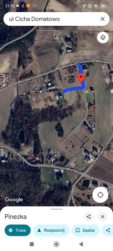 Działka budowlana Domatowo Domatowskie Pustki, ul. Cicha. Zdjęcie 4