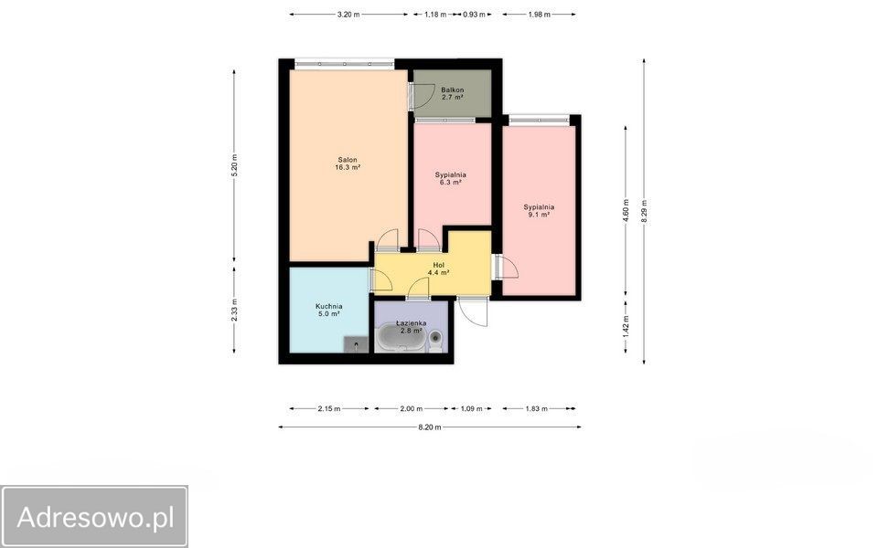 Mieszkanie 2-pokojowe Sokołów Podlaski, ul. Wyspiańskiego. Zdjęcie 6