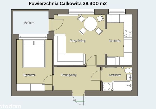 Mieszkanie 2-pokojowe Warszawa Włochy, ul. Fasolowa. Zdjęcie 17