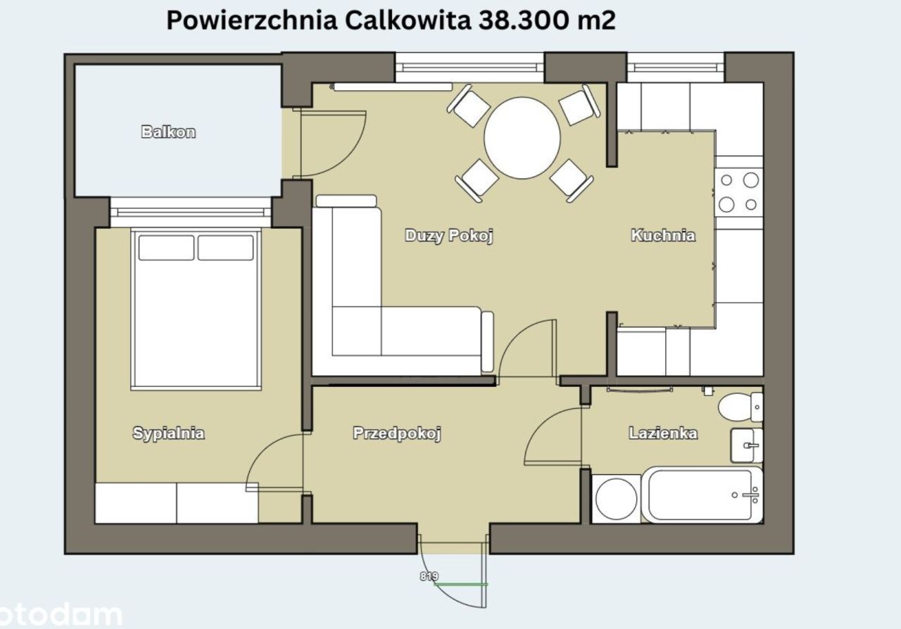 Mieszkanie 2-pokojowe Warszawa Włochy, ul. Fasolowa. Zdjęcie 17