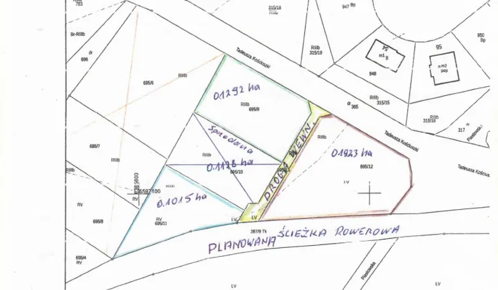 Działka budowlana Radków, T Kościuszki