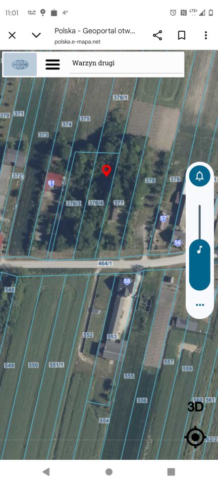 Działka budowlana Warzyn Drugi. Zdjęcie 2