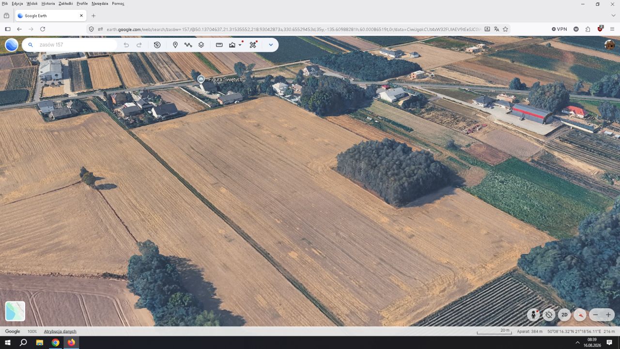 Działka rolno-budowlana Zasów. Zdjęcie 1