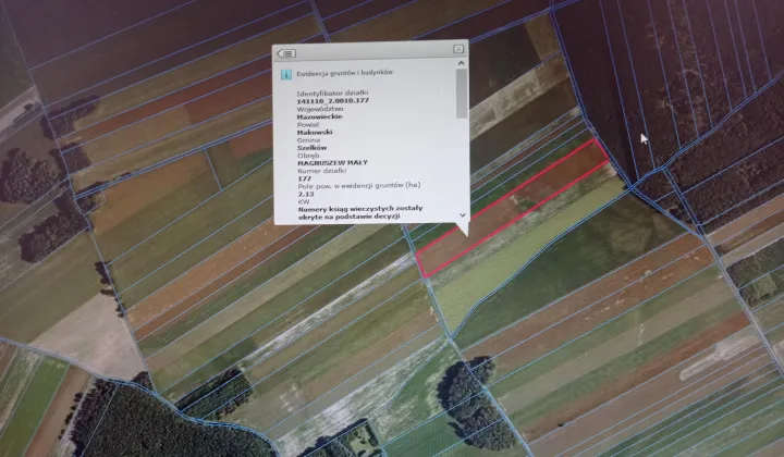 Działka rolna Przeradowo