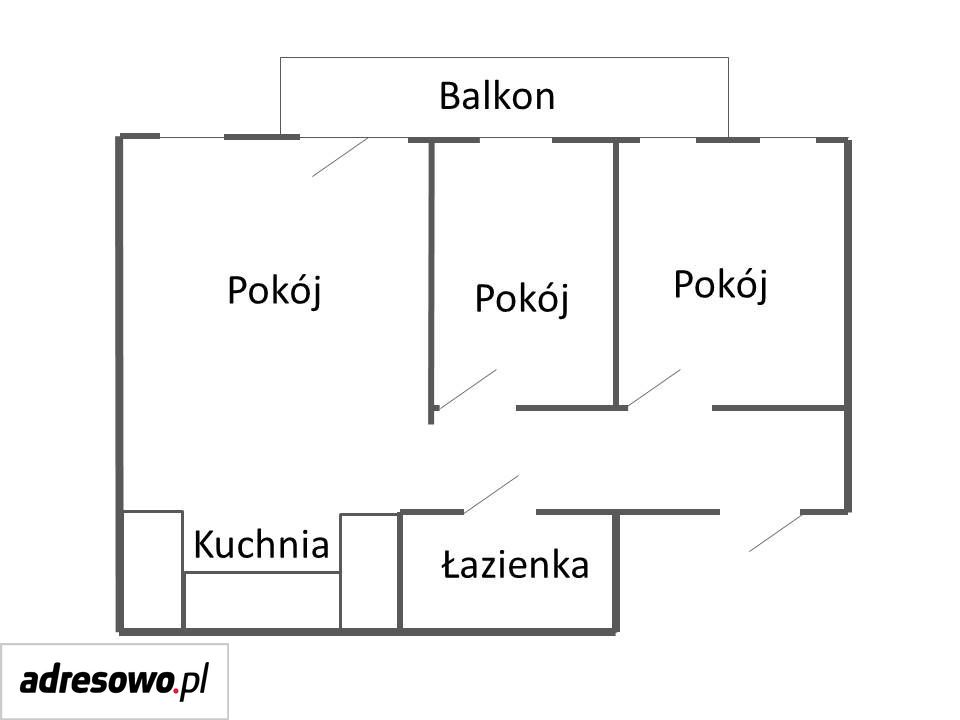 Mieszkanie 3-pokojowe Radom Osiedle XV-lecia, ul. gen. Józefa Sowińskiego. Zdjęcie 11