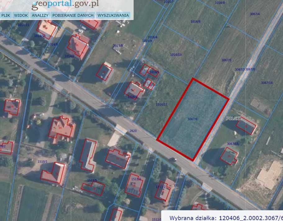 Działka budowlana Luszowice, ul. Dąbrowska