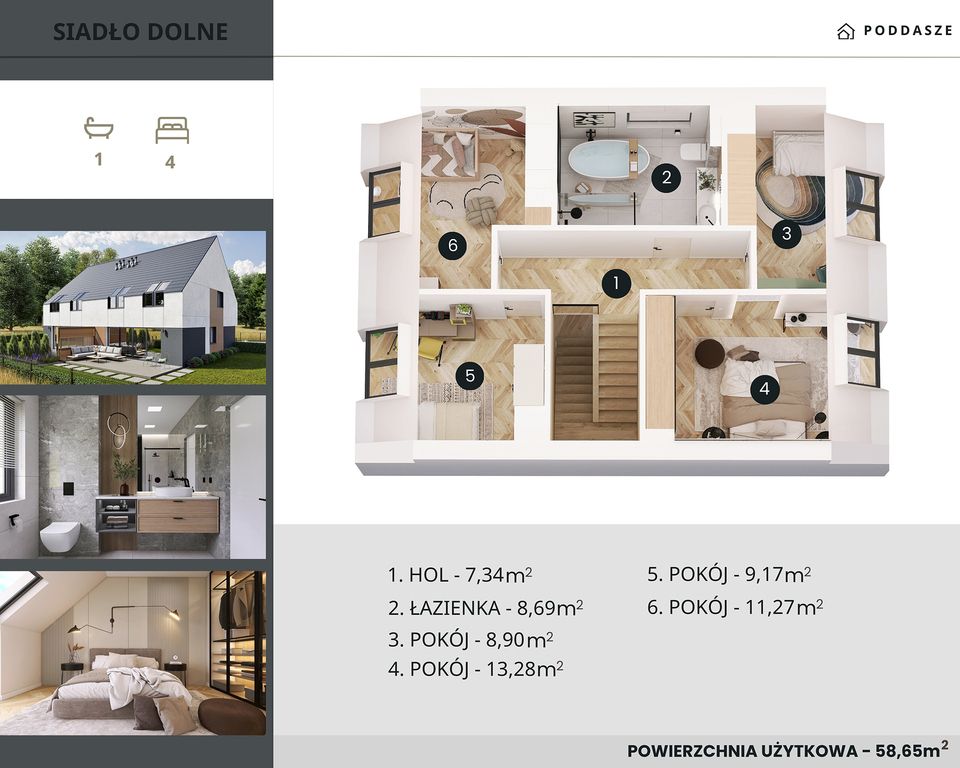 bliźniak, 6 pokoi Siadło Dolne. Zdjęcie 21