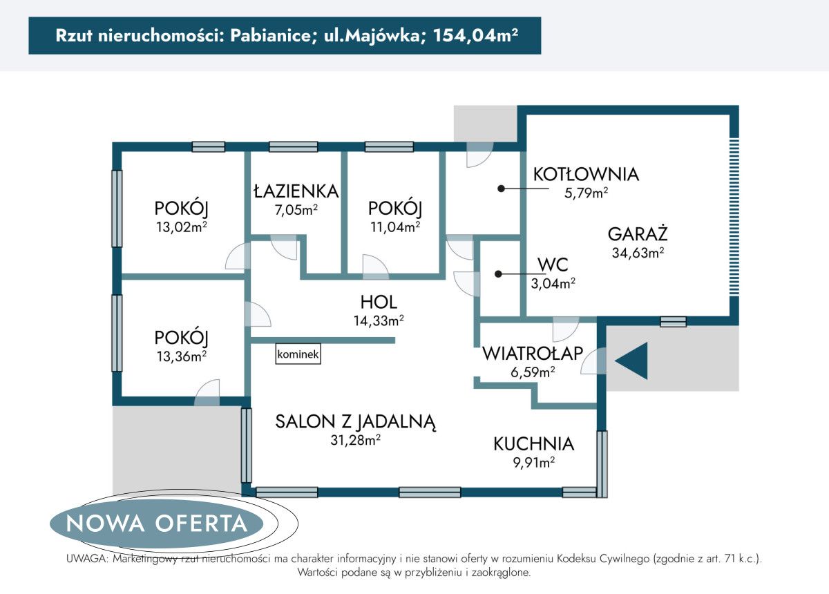 dom wolnostojący, 4 pokoje Majówka. Zdjęcie 40