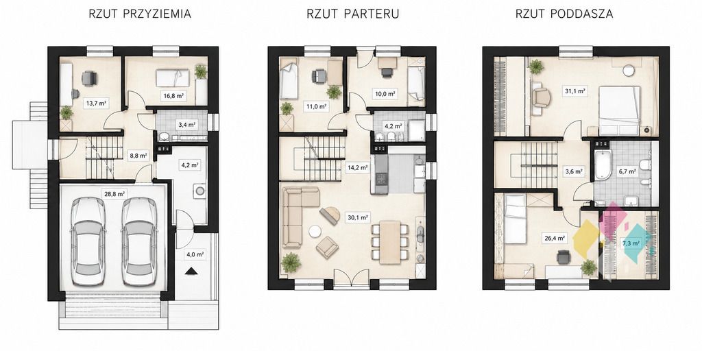 dom wolnostojący, 5 pokoi Olsztyn Gutkowo, ul. Kmicica. Zdjęcie 15