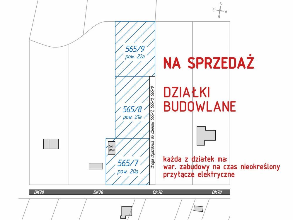 Działka budowlana Jasionna. Zdjęcie 3
