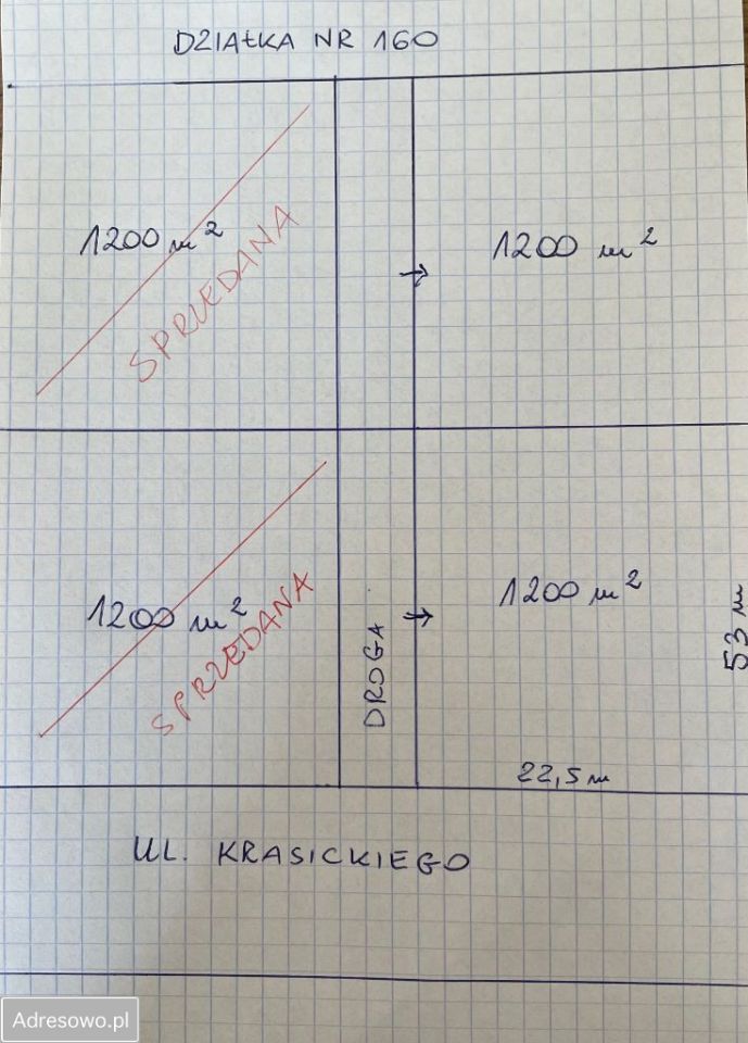 Działka budowlana Rzgów, ul. Ignacego Krasickiego