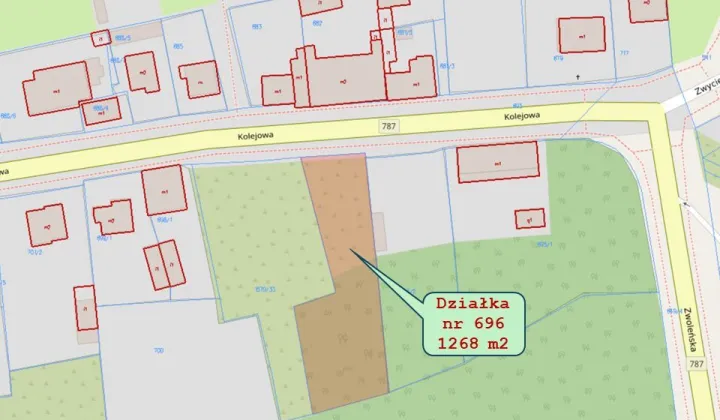 Działka budowlana Pionki, ul. Kolejowa