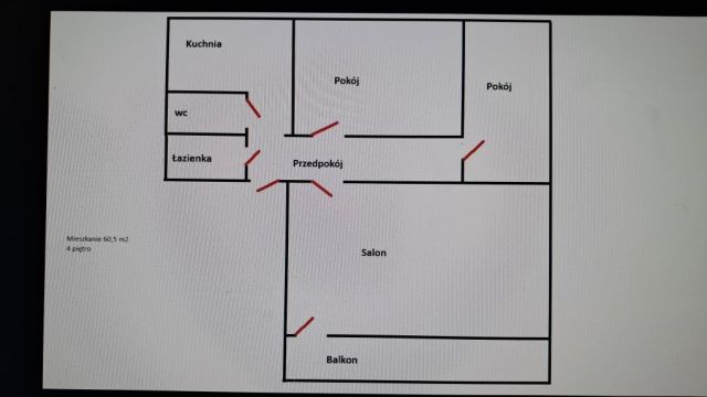 Mieszkanie 3-pokojowe Skierniewice. Zdjęcie 1