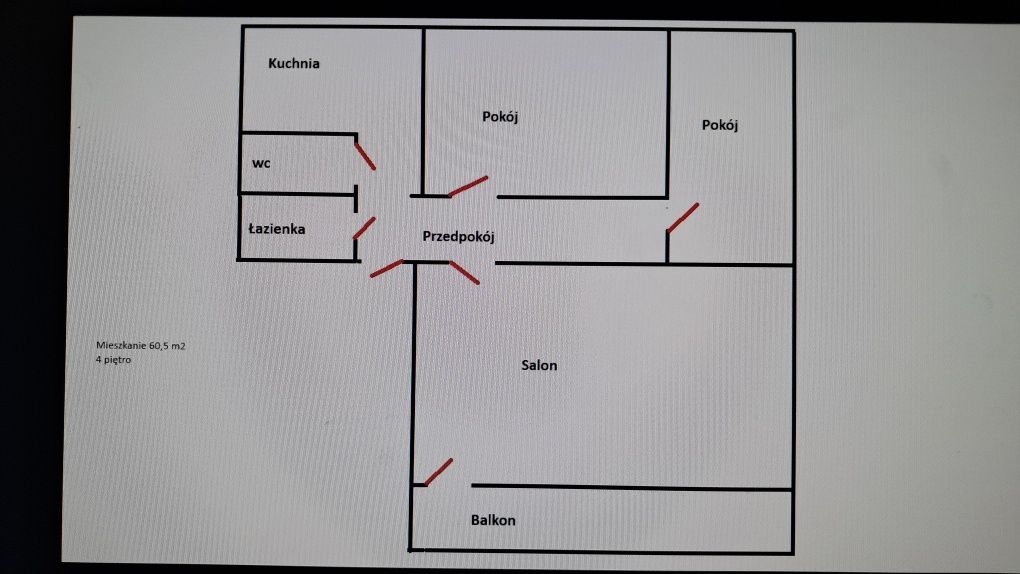 Mieszkanie 3-pokojowe Skierniewice