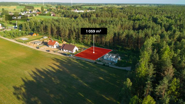 Działka budowlana Kłobuczyno, ul. Leśna. Zdjęcie 2