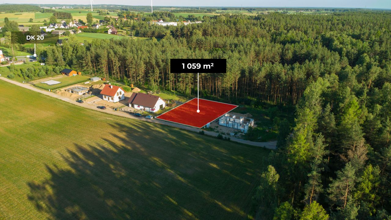 Działka budowlana Kłobuczyno, ul. Leśna. Zdjęcie 2