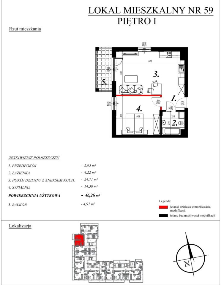 Mieszkanie 2-pokojowe Sochaczew, ul. Kochanowskiego. Zdjęcie 38
