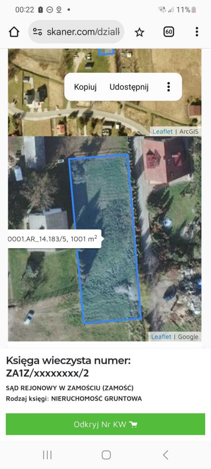 Działka budowlana Zamość, ul. Majdan. Zdjęcie 2