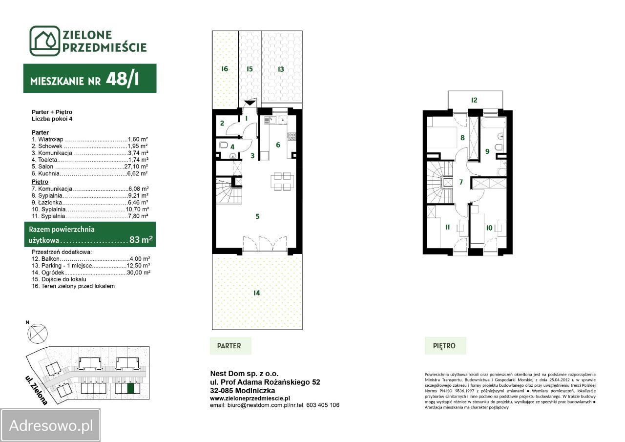 Mieszkanie 4-pokojowe Modlniczka, ul. Zielona. Zdjęcie 2