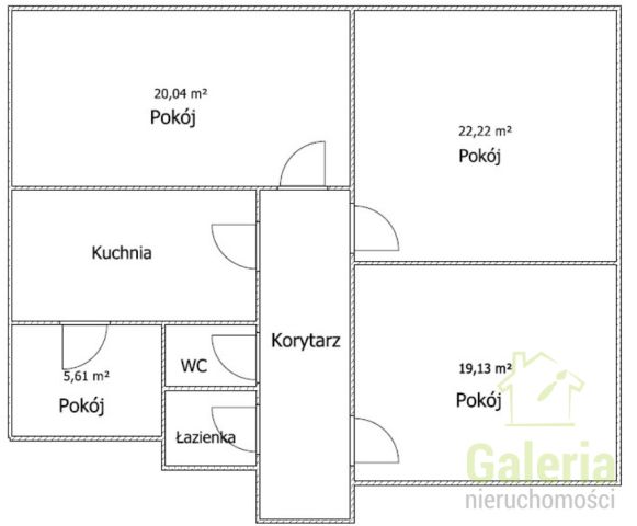 Mieszkanie 4-pokojowe Szczecin Centrum, ul. Władysława Łokietka. Zdjęcie 6