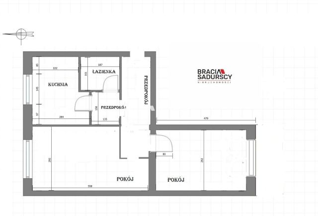 Mieszkanie 2-pokojowe Kraków Nowa Huta, os. Centrum C. Zdjęcie 9