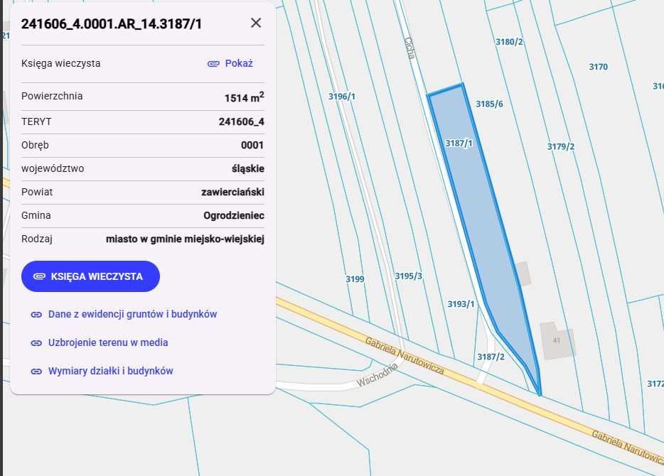 Działka budowlana Ogrodzieniec. Zdjęcie 4