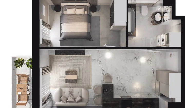 Mieszkanie 2-pokojowe Łódź Polesie, ul. Srebrzyńska