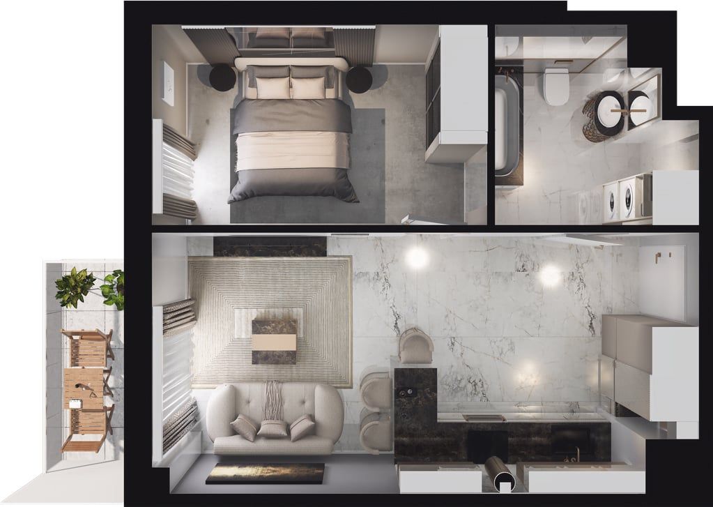 Mieszkanie 2-pokojowe Łódź Polesie, ul. Srebrzyńska. Zdjęcie 11