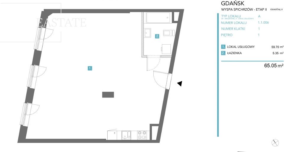 Mieszkanie 1-pokojowe Gdańsk Śródmieście, ul. Chmielna. Zdjęcie 8