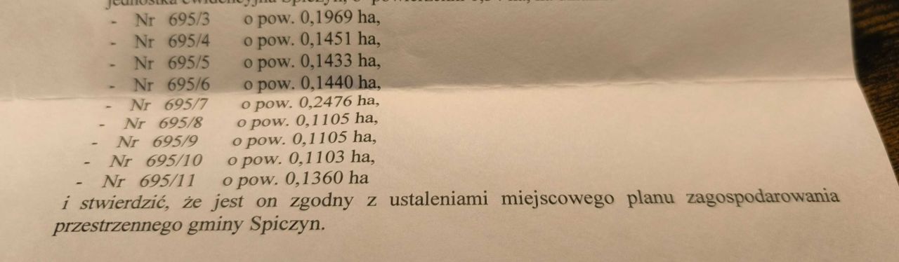 Działka budowlana Spiczyn. Zdjęcie 2